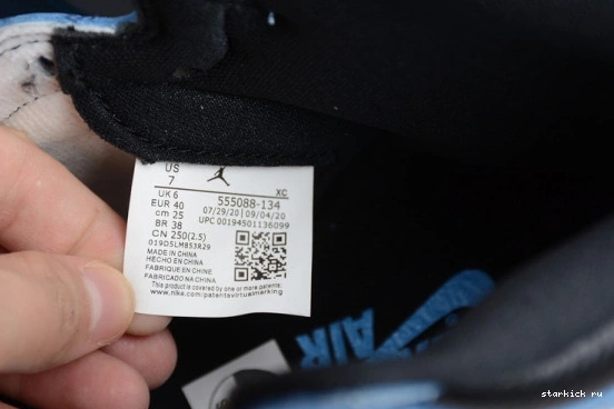 Blue 1 555088-134 High University White 555088-134 Jordan AIR Black Retro 0320